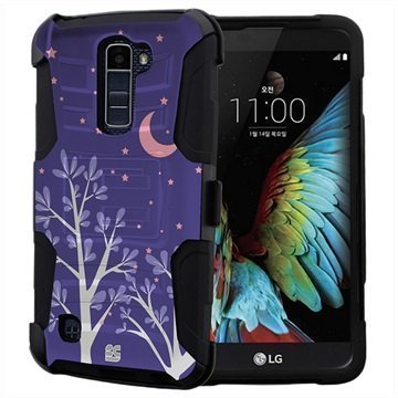 LG K10 Beyond Cell Armor Combo Suojakuori Purple Night