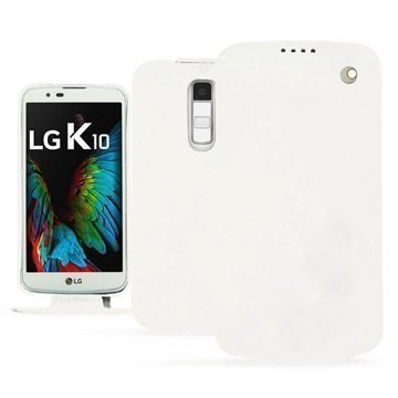 LG K10 Noreve Tradition Nahkainen Läppäkotelo PerpÃ©tuelle Valkoinen