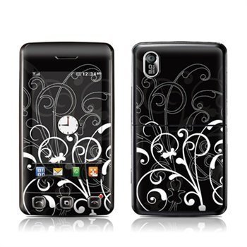 LG KP500 B&W Fleur Skin