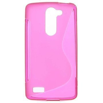 LG L Bello S-Curve TPU-Kotelo Kuuma Pinkki
