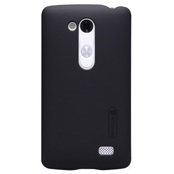 LG L Fino Nillkin Super Frosted Shield Suojakuori Musta