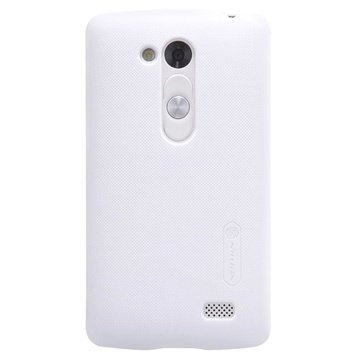 LG L Fino Nillkin Super Frosted Shield Suojakuori Valkoinen