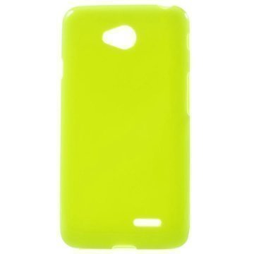 LG L65 D280 L65 Dual D285 Glossy TPU-Suojakuori Limenvihreä