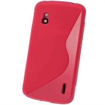 LG Nexus 4 E960 iGadgitz Kaksisävyinen TPU-Suojakotelo Punainen