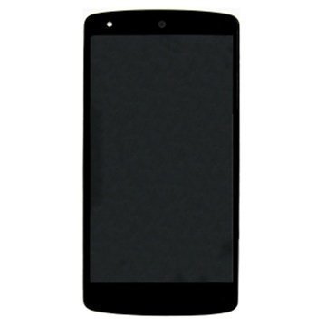 LG Nexus 5 Etukansi & LCD-näyttö Musta