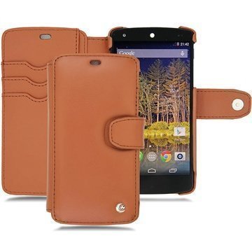 LG Nexus 5 Noreve Tradition B Wallet Nahkakotelo Ruskea