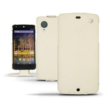 LG Nexus 5 Noreve Tradition Läpällinen Nahkakotelo Beige