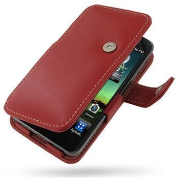 LG Optimus 2X P990 PDair Leather Case 3RLGXPB41 Punainen