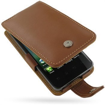 LG Optimus 2X P990 PDair Leather Case 3TLGXPF41 Ruskea