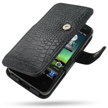 LG Optimus 2X P990 PDair Leather Case GBLGXPB41 Musta