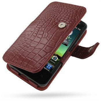 LG Optimus 2X P990 PDair Leather Case GRLGXPB41 Punainen