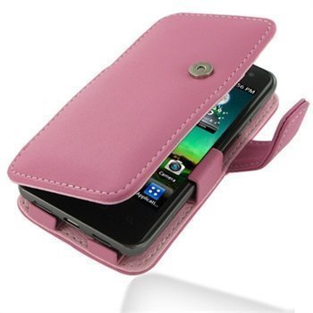 LG Optimus 2X P990 PDair Leather Case Pink