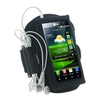 LG Optimus 3D P920 iGadgitz Neoprene Armband Black