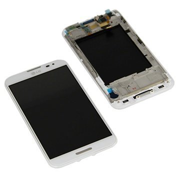 LG Optimus G Pro E986 Etukansi & LCD-Näyttö Valkoinen