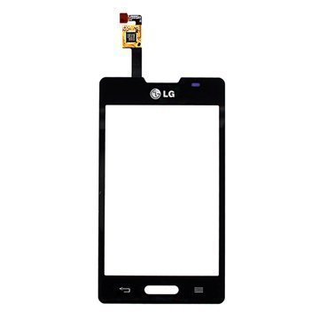 LG Optimus L4 II E440 Näytönlasi & Kosketusnäyttö Musta