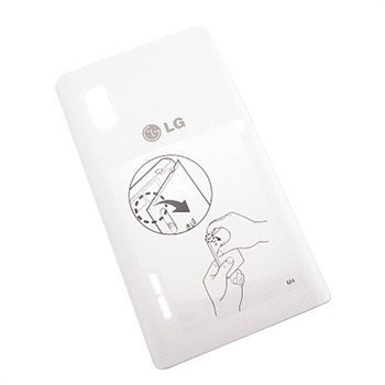 LG Optimus L5 E610 Akkusuoja Valkoinen