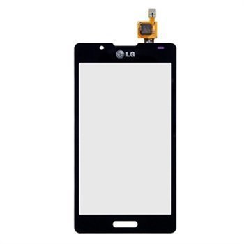 LG Optimus L7 II P710 Näytön Lasi & Kosketusnäyttö Musta