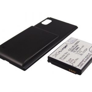 LG Optimus LTE II Optimus LTE 2 F160L F160K Tehoakku Laajennetulla mustalla takakannella 2800 mAh