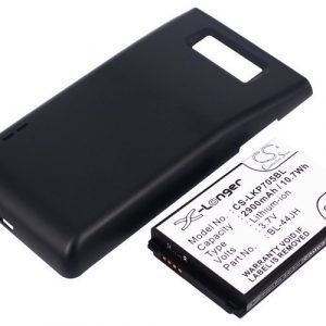 LG Optimus P705 Optimus P705g Tehoakku Laajennetulla mustalla takakannella 2900 mAh