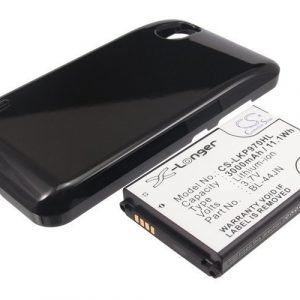 LG P970 Optimus Black Tehoakku Laajennetulla takakannella 3000 mAh