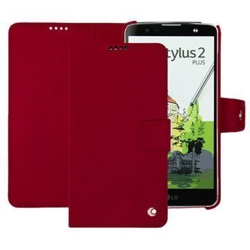 LG Stylus 2 Plus Noreve Tradition B Lompakkokotelo Punainen