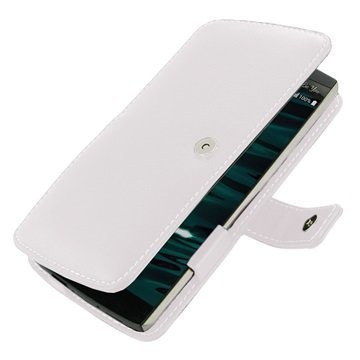 LG V10 PDair Deluxe Book Type Nahkakotelo Valkoinen