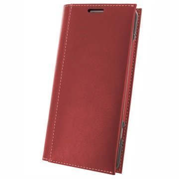 LG V20 PDair Deluxe Book Type Nahkakotelo Punainen