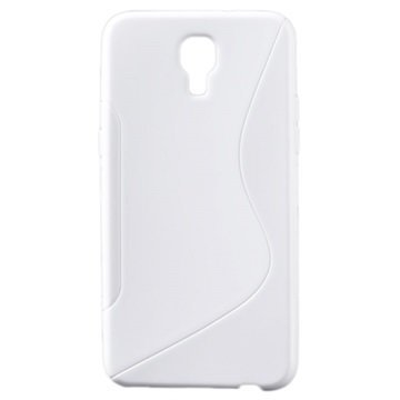 LG X Screen S-Curve TPU-Kotelo Valkoinen