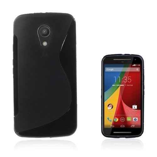 Lagerlöf Musta Motorola Moto G2 Suojakuori