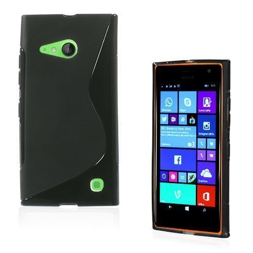 Lagerlöf Musta Nokia Lumia 730 Suojakuori