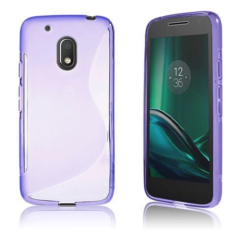 Lagerlöf Pehmeä Tpu Geeli Takakuori Motorola Moto G4 Play Puhelimelle Violetti