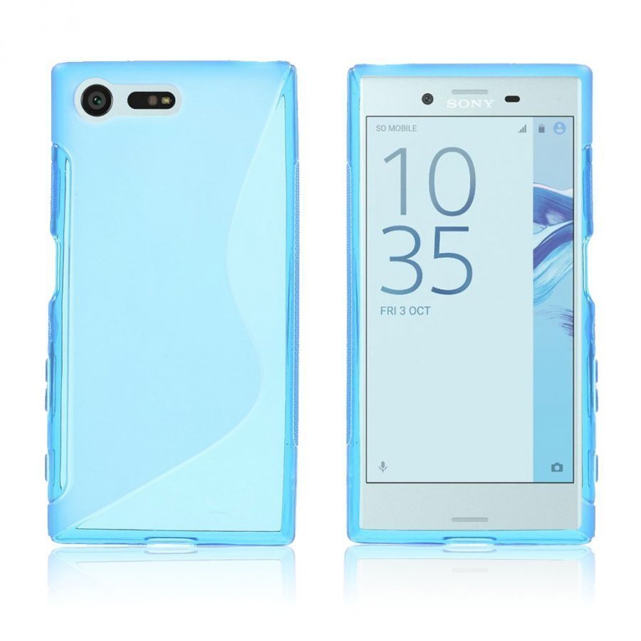 Lagerlöf Sony Xperia X Compact Pehmeä Joustava Muovikuori Sininen