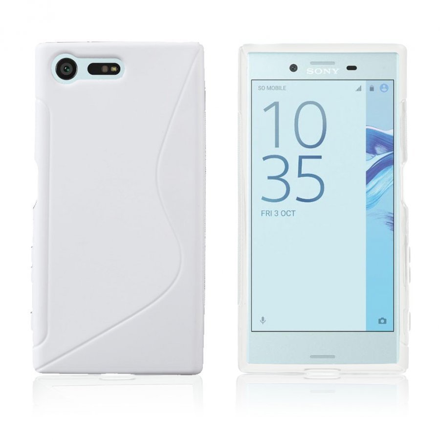 Lagerlöf Sony Xperia X Compact Pehmeä Joustava Muovikuori Valkoinen