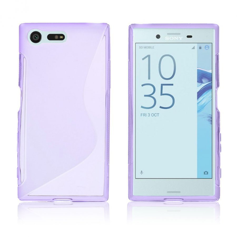 Lagerlöf Sony Xperia X Compact Pehmeä Joustava Muovikuori Violetti