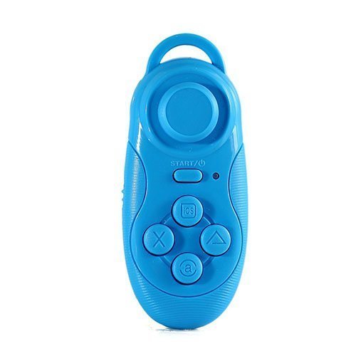 Langaton Bluetooth Mini Peli Kaukosäädin Puhelin Kameran Suljin Sininen