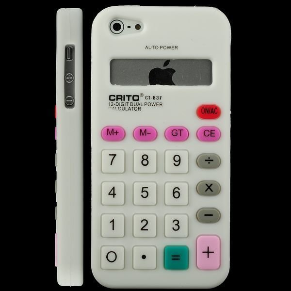 Laskin Valkoinen Iphone 5 Silikonikuori