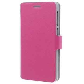 Lenovo S660 Doormoon Wallet Nahkakotelo Kuuma Pinkki