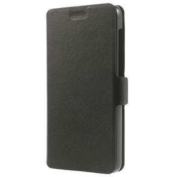 Lenovo S850 Doormoon Wallet Nahkakotelo Musta