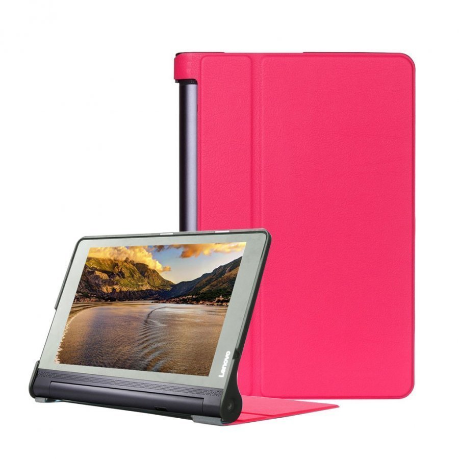 Lenovo Yoga Tab 3 Pro Nahkakotelo Standillä Kuuma Pinkki