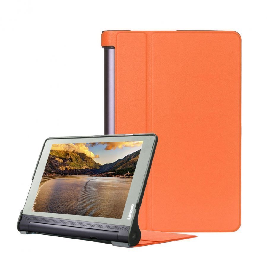 Lenovo Yoga Tab 3 Pro Nahkakotelo Standillä Oranssi