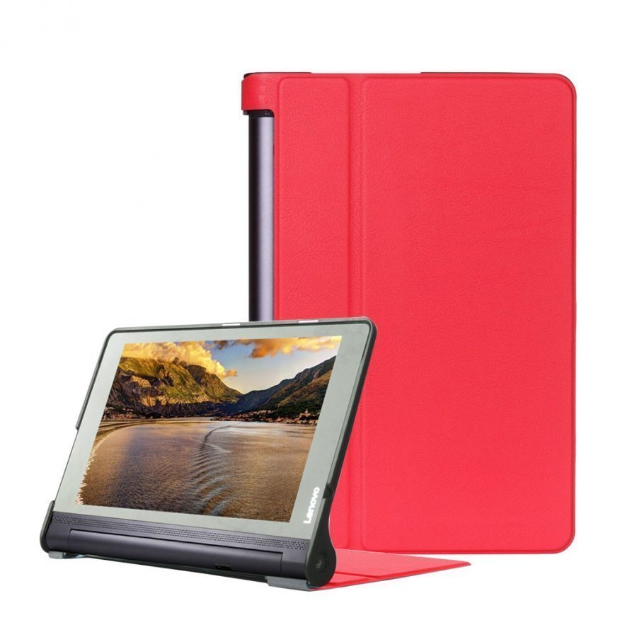 Lenovo Yoga Tab 3 Pro Nahkakotelo Standillä Punainen