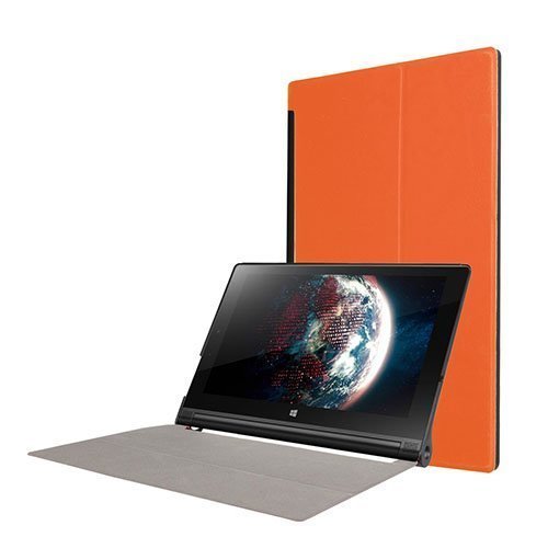 Lenovo Yoga Tablet 3 10” Taitettava Pu Nahkakotelo Oranssi
