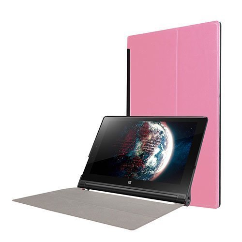 Lenovo Yoga Tablet 3 10” Taitettava Pu Nahkakotelo Pinkki