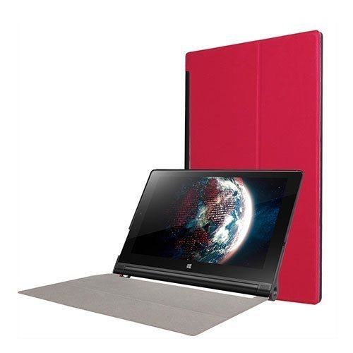 Lenovo Yoga Tablet 3 10” Taitettava Pu Nahkakotelo Punainen