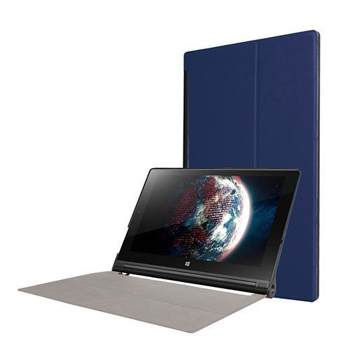 Lenovo Yoga Tablet 3 10” Taitettava Pu Nahkakotelo Tummansininen
