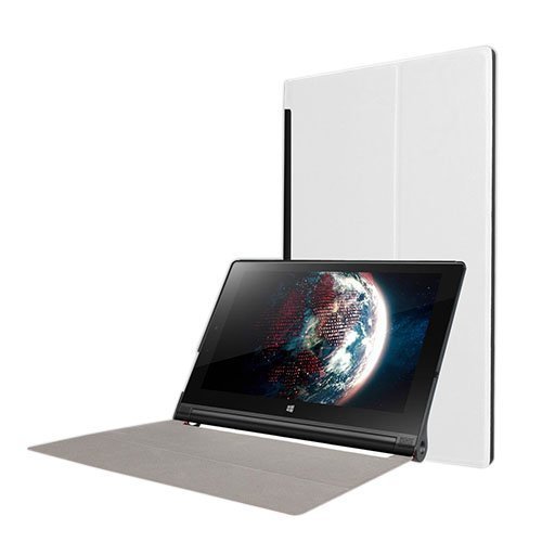 Lenovo Yoga Tablet 3 10” Taitettava Pu Nahkakotelo Valkoinen