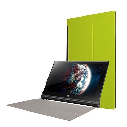 Lenovo Yoga Tablet 3 10” Taitettava Pu Nahkakotelo Vihreä