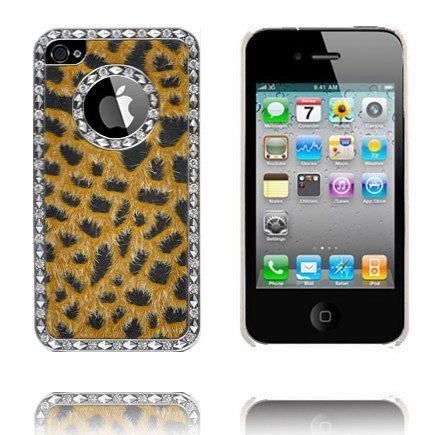 Leopard Bling Keltainen Iphone 4s Suojakuori