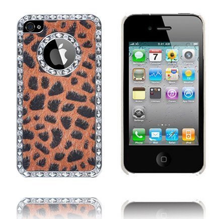 Leopard Bling Oranssi Iphone 4s Suojakuori