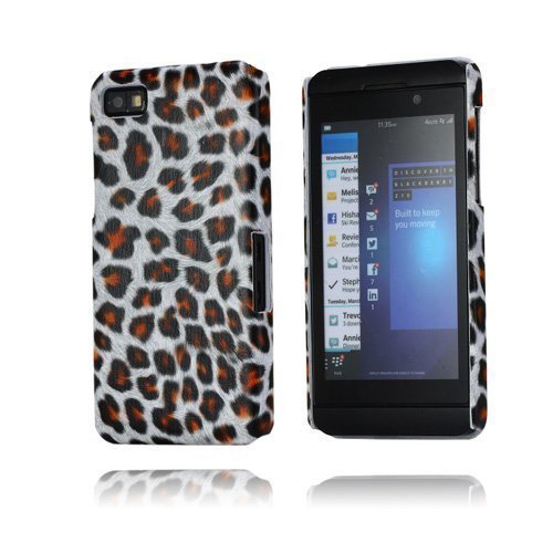 Leopard Harmaa Blackberry Z10 Kotelo